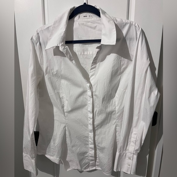 Mango white button downn - Picture 1 of 4